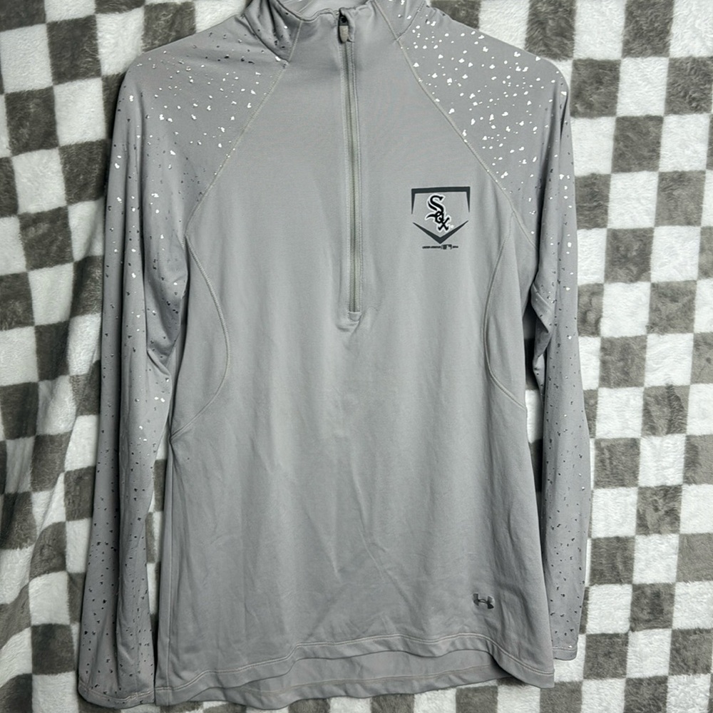 Under Armour Large / L Semi-Fitted Heat Gear White Sox Long Sleeve Thermal